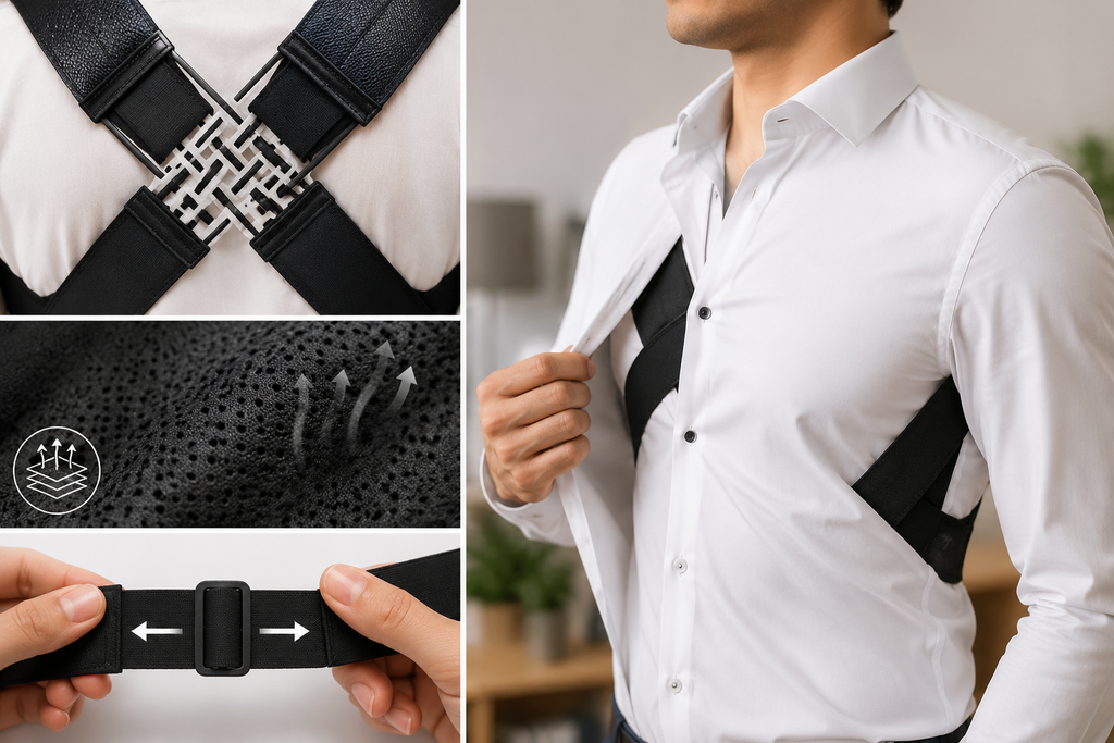 Posture Corrector Free Size Designed to provide exceptional Back Straight And Shoulder Support Belt