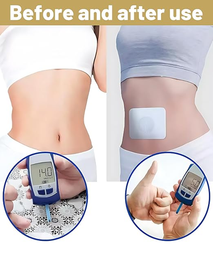 Diabetic Patch Sensor, Natural Blood Sugar Support, Transdermal Patches for Glucose Management, Body Pads, Pure Natural Body Sticker, Self-Adhesive Pads (Pack of 1)